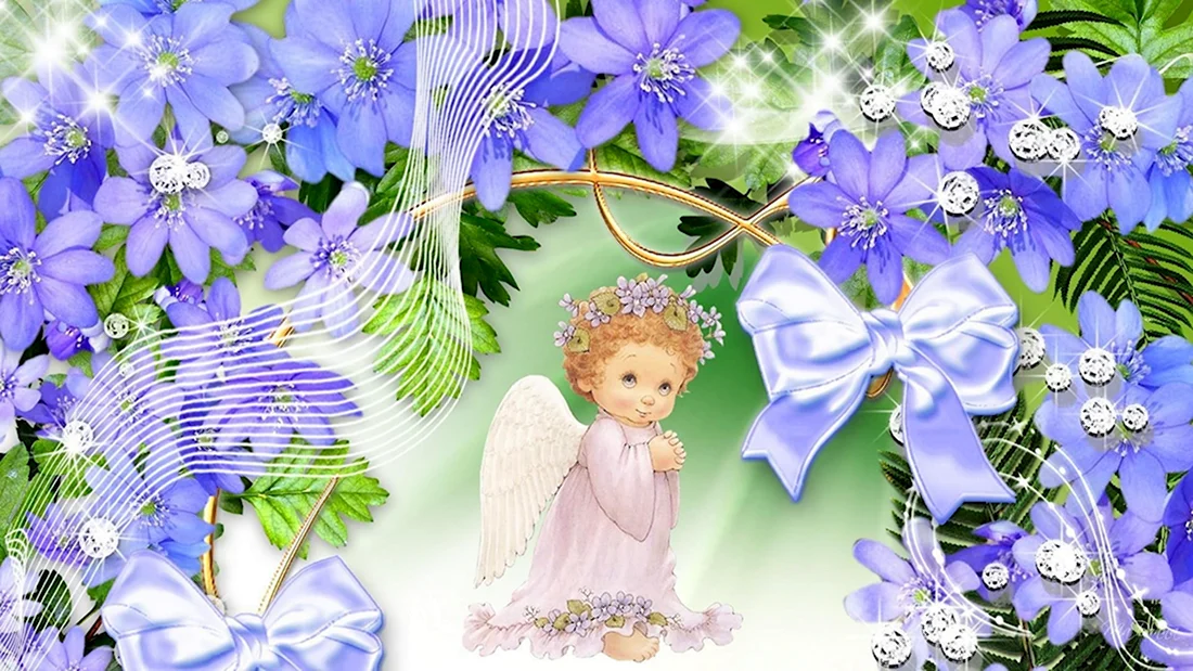 Ангел с цветком