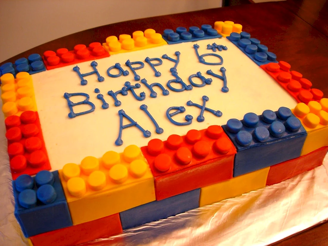 Happy Birthday LEGO торт