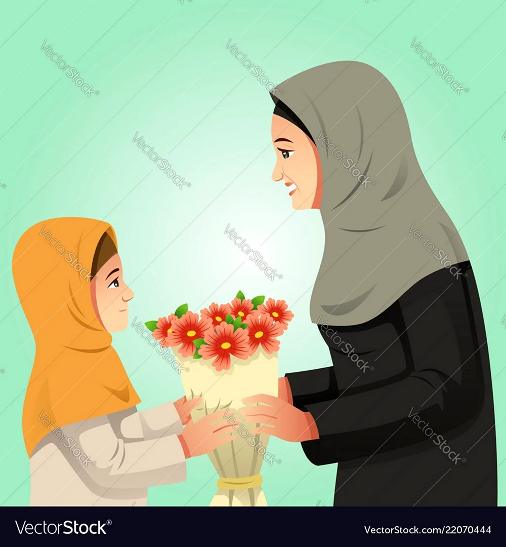 Картина мамочки мусульманки