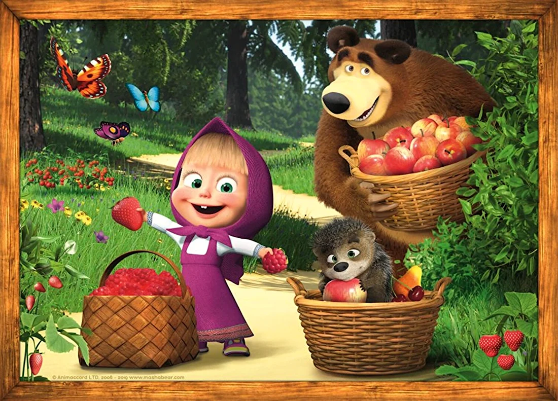 Маша и медведь ягоды