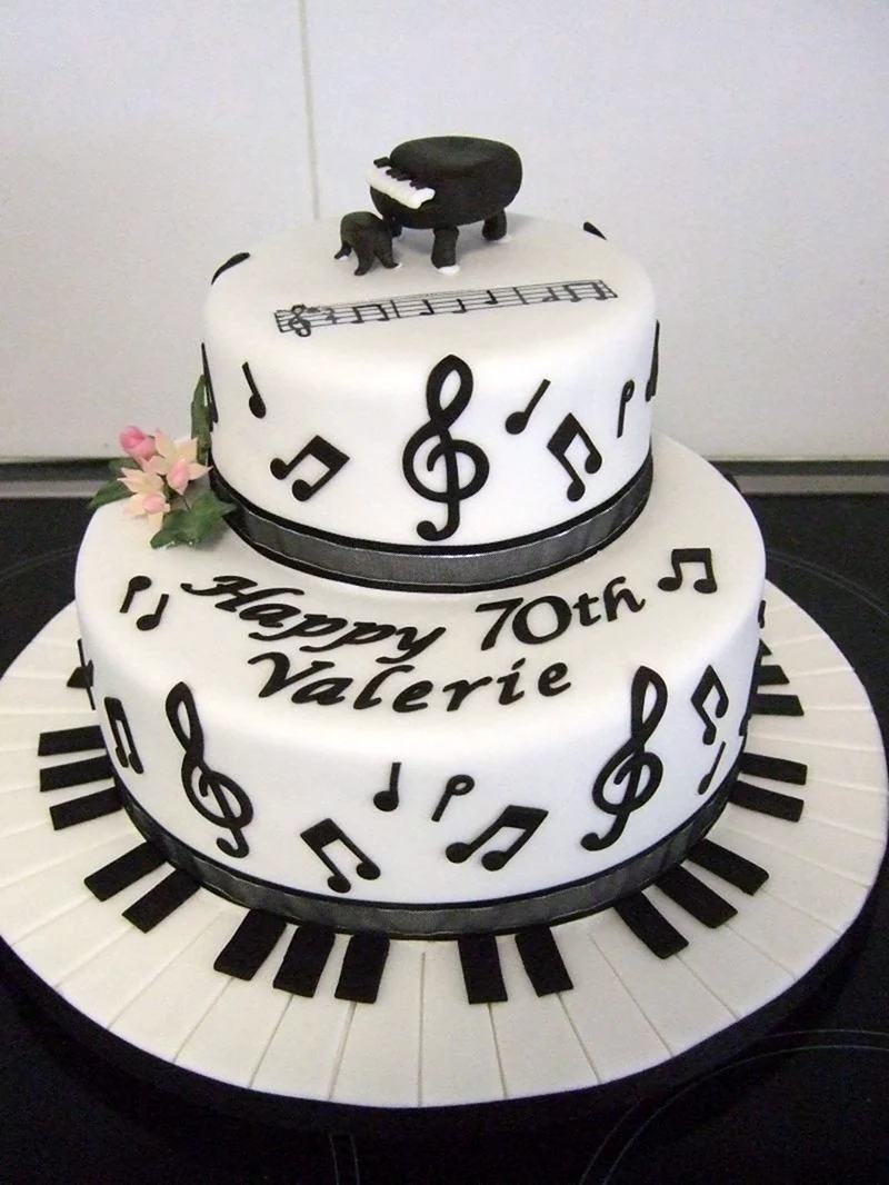 Музыкальный торт на день рождения