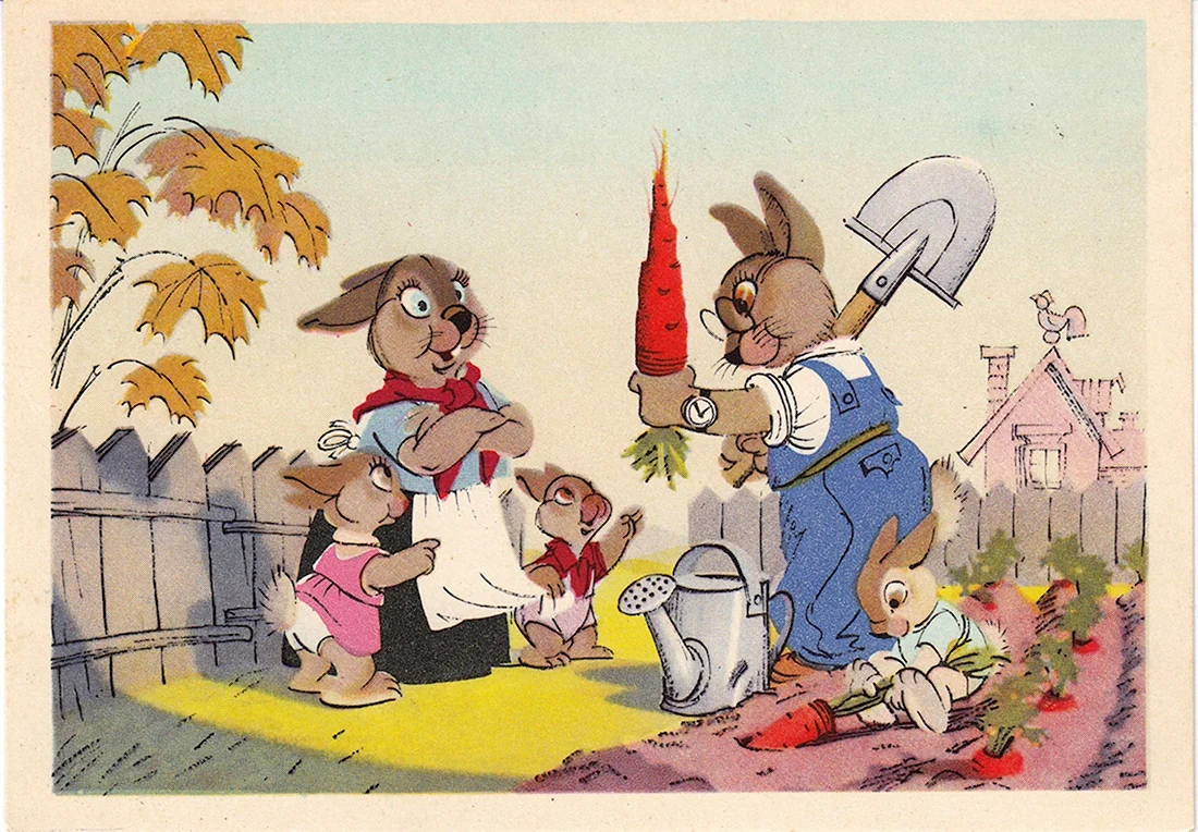 Советские детские открытки