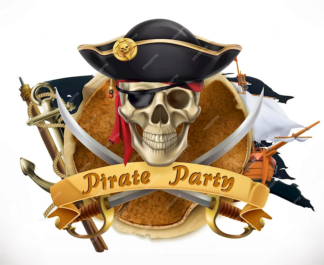 Таблички для пиратской вечеринки