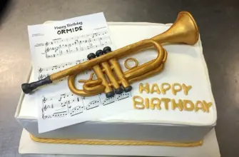 Торт для музыканта с трубой