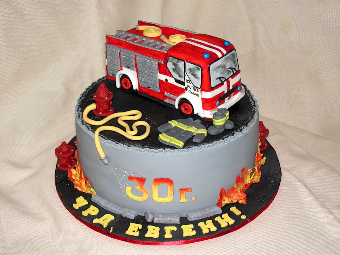 Торт для пожарника МЧС