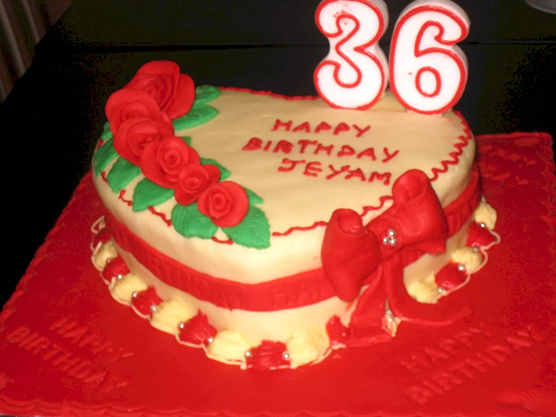 Торт на день рождения 36