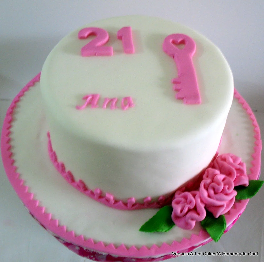Торт на день рождения девочке 21 год