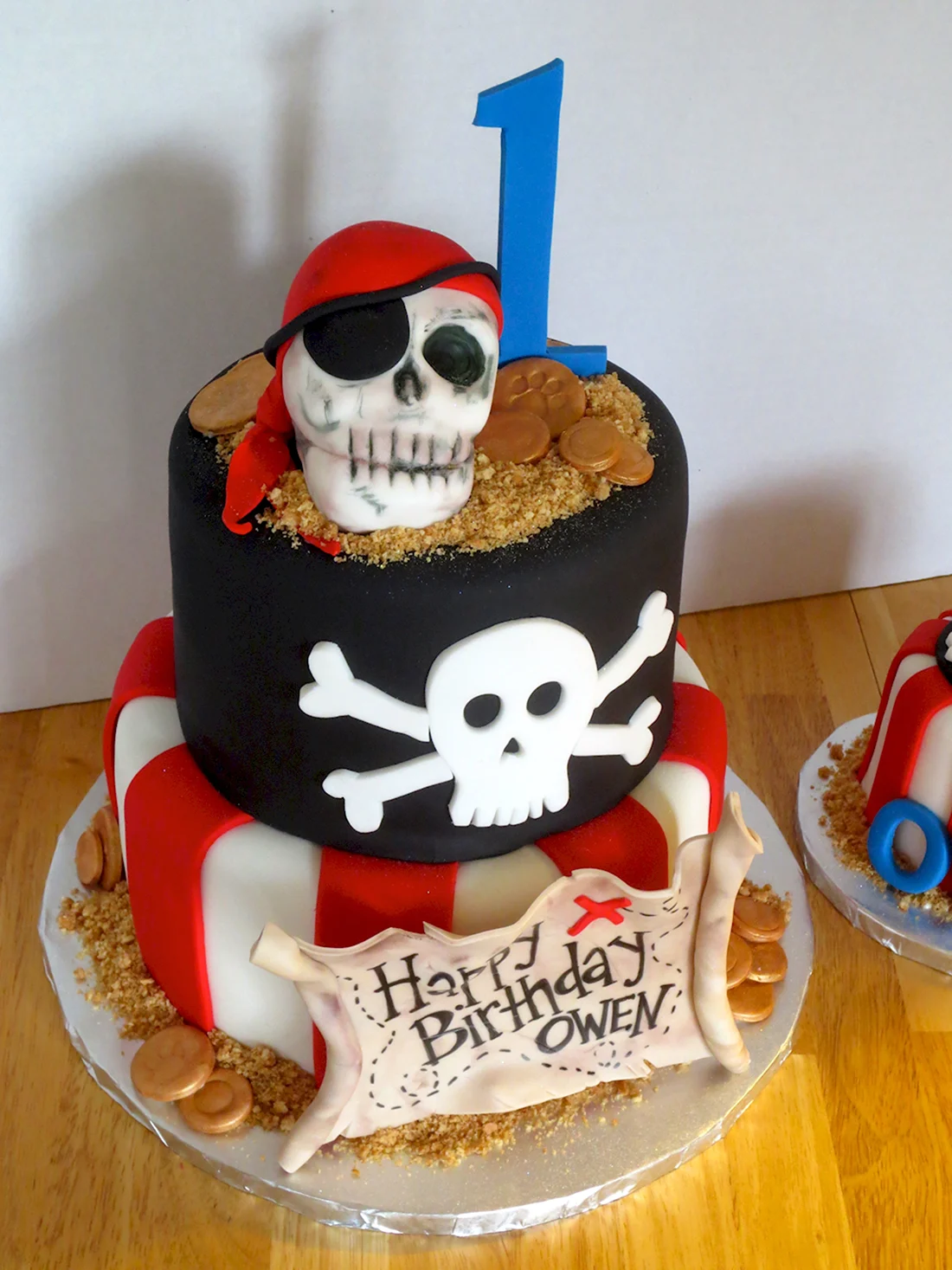 Торт на день рождения пираты Карибского моря