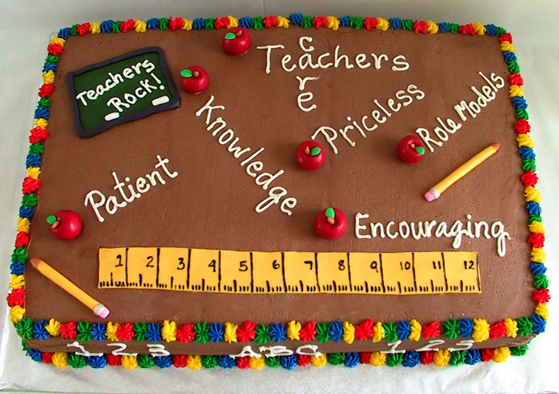 Торт на день учителя