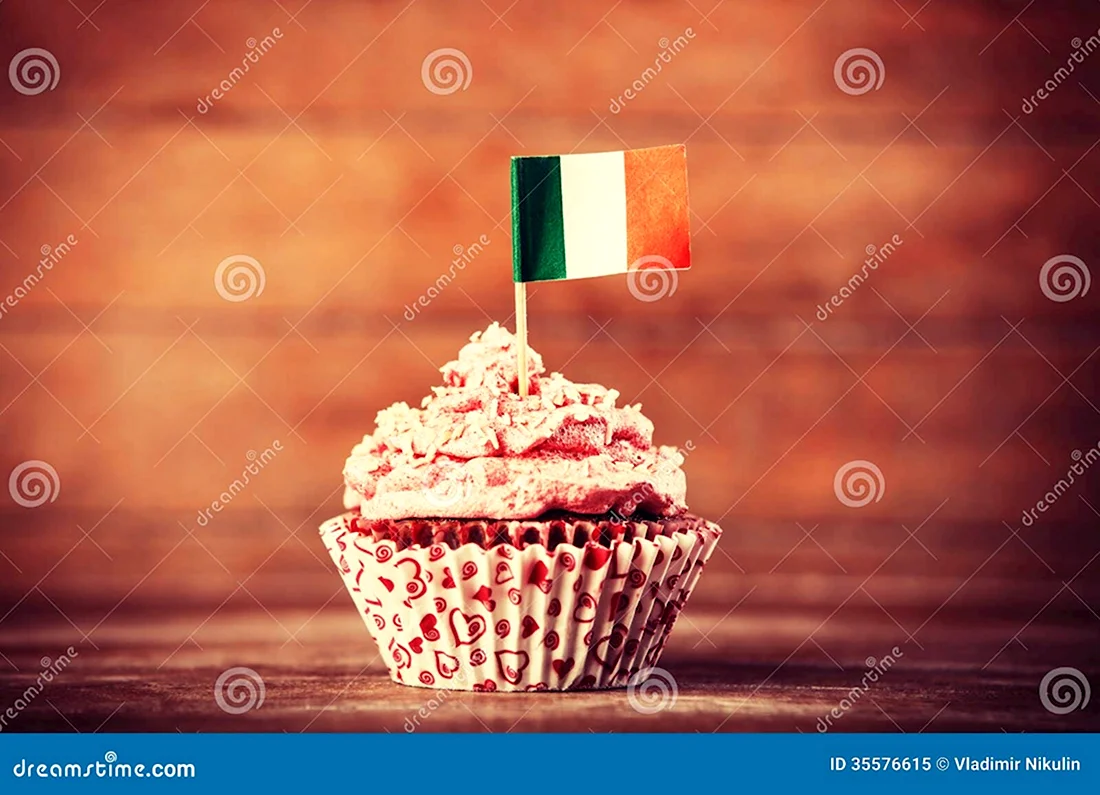 Торт с флагом Италии