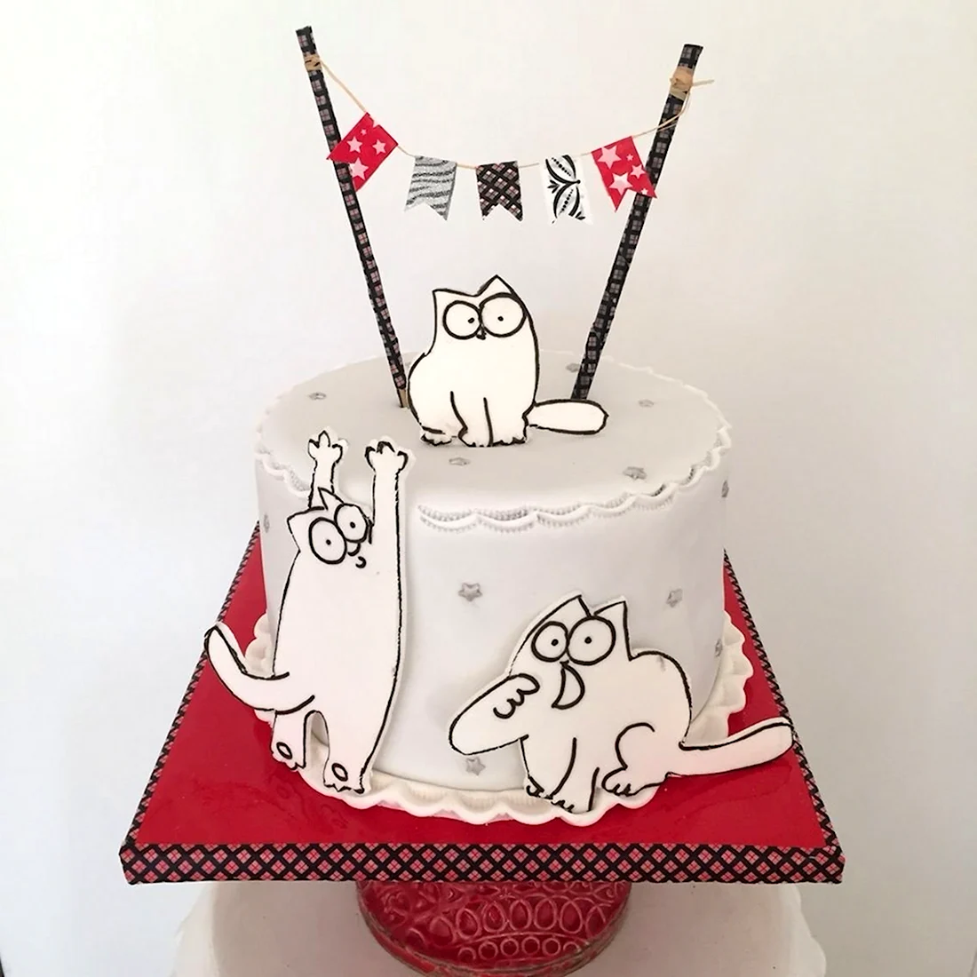 Торт с изображением кота