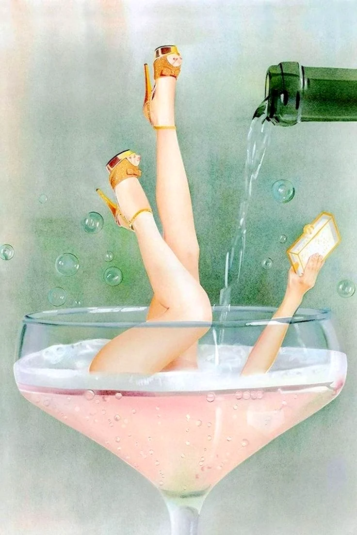 В ванной с шампанским