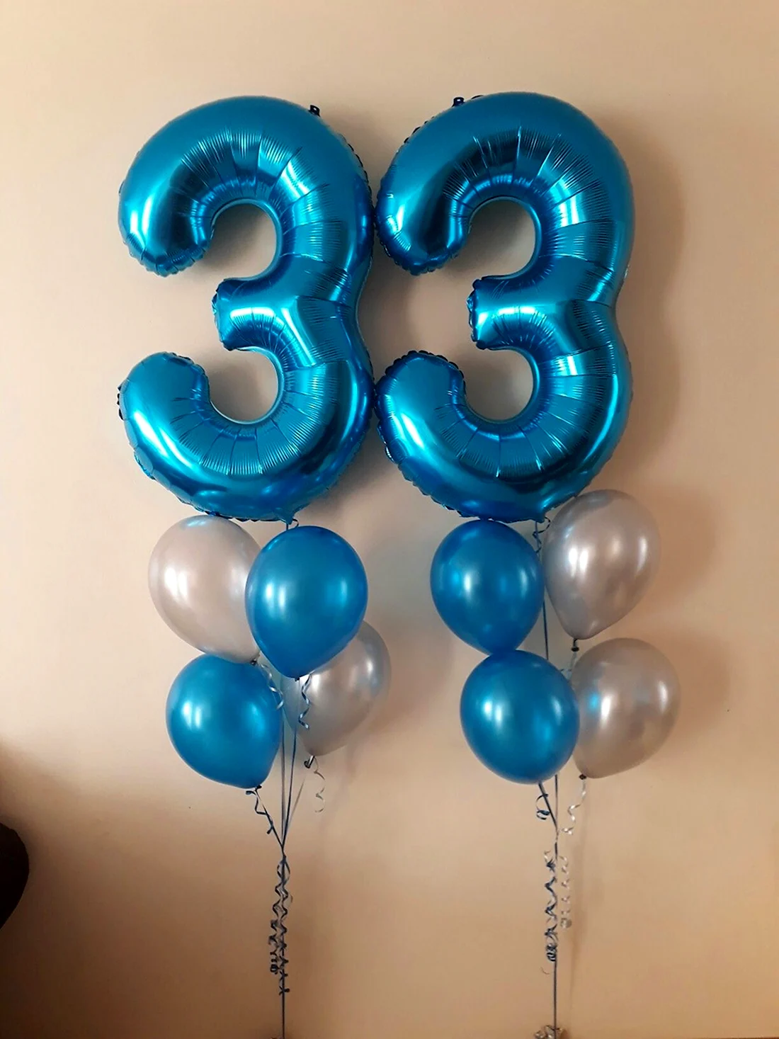 Воздушные шары на 33 года