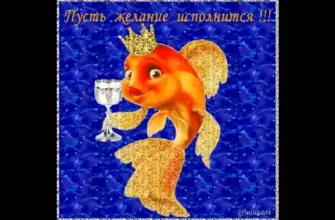 Золотая рыбка поздравляет с днем рождения
