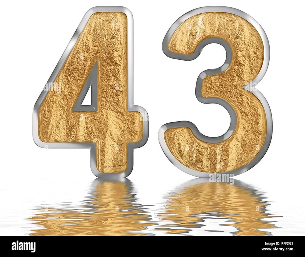 43 Цифра сорок три