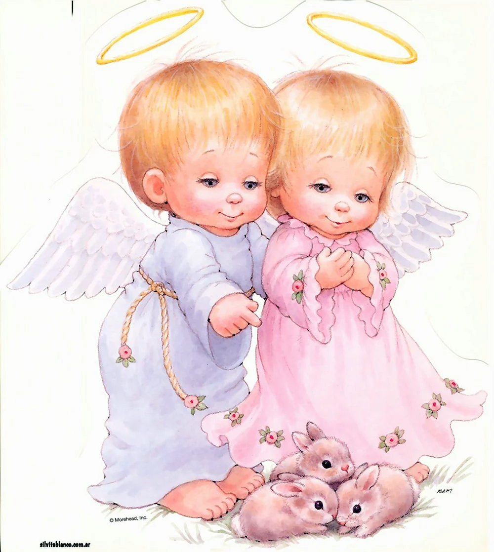 Ангелочки мальчик и девочка