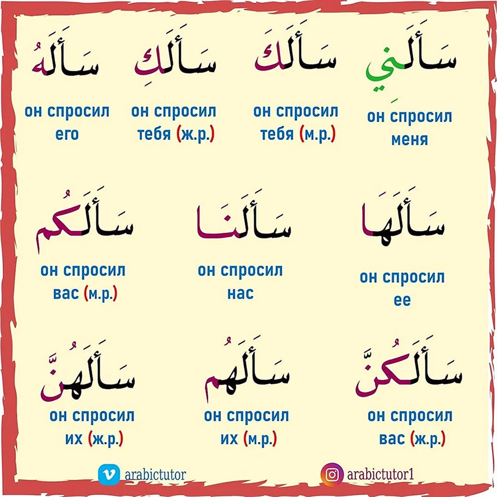 Арабский язык на арабском языке