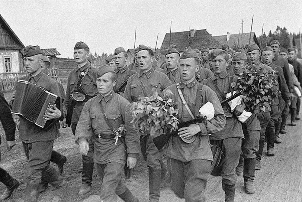 Бойцы красной армии 1941-1945