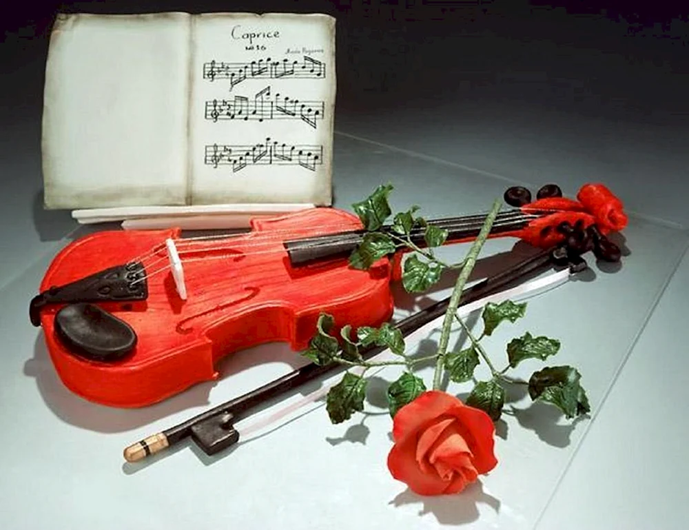Картинка со скрипкой на День рождения