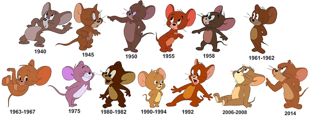 Эволюция Тома и Джерри с 1930 по 2014