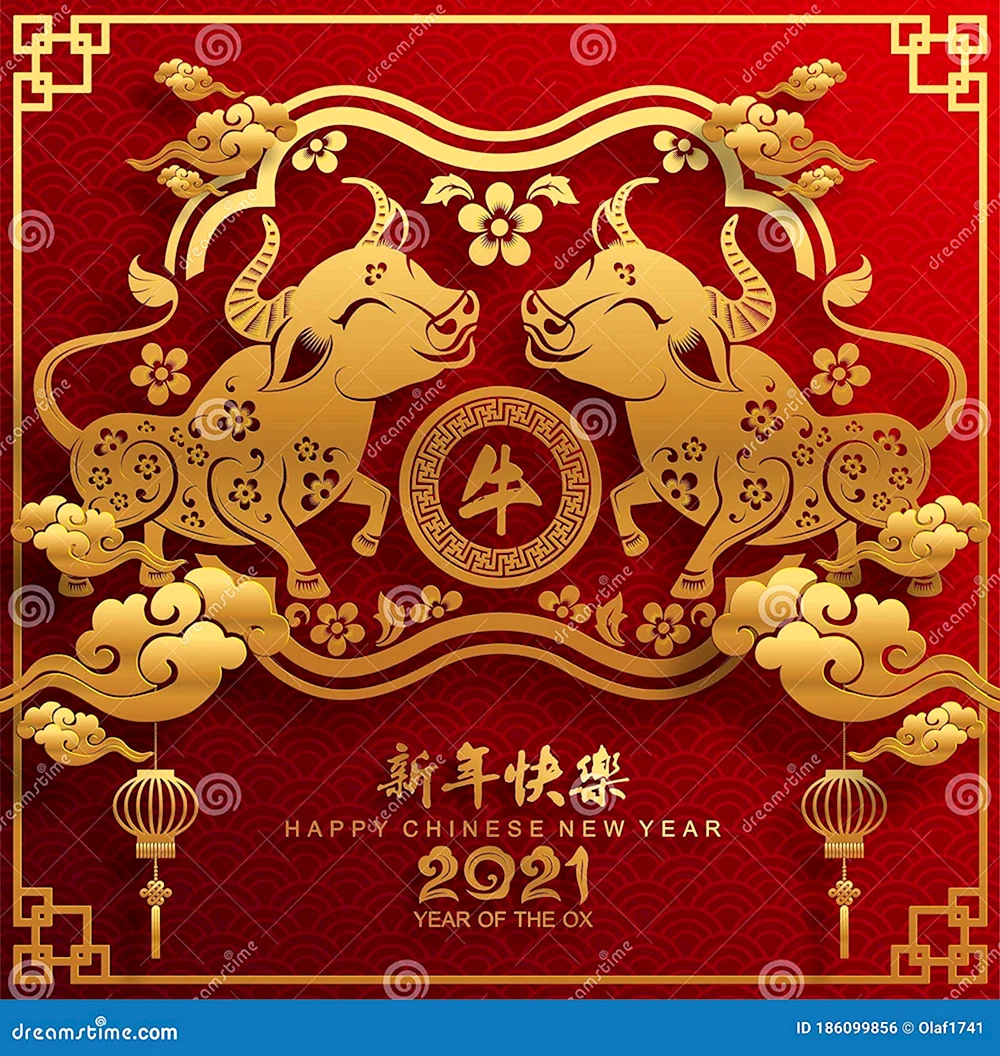 Год быка 2021 китайский новый год