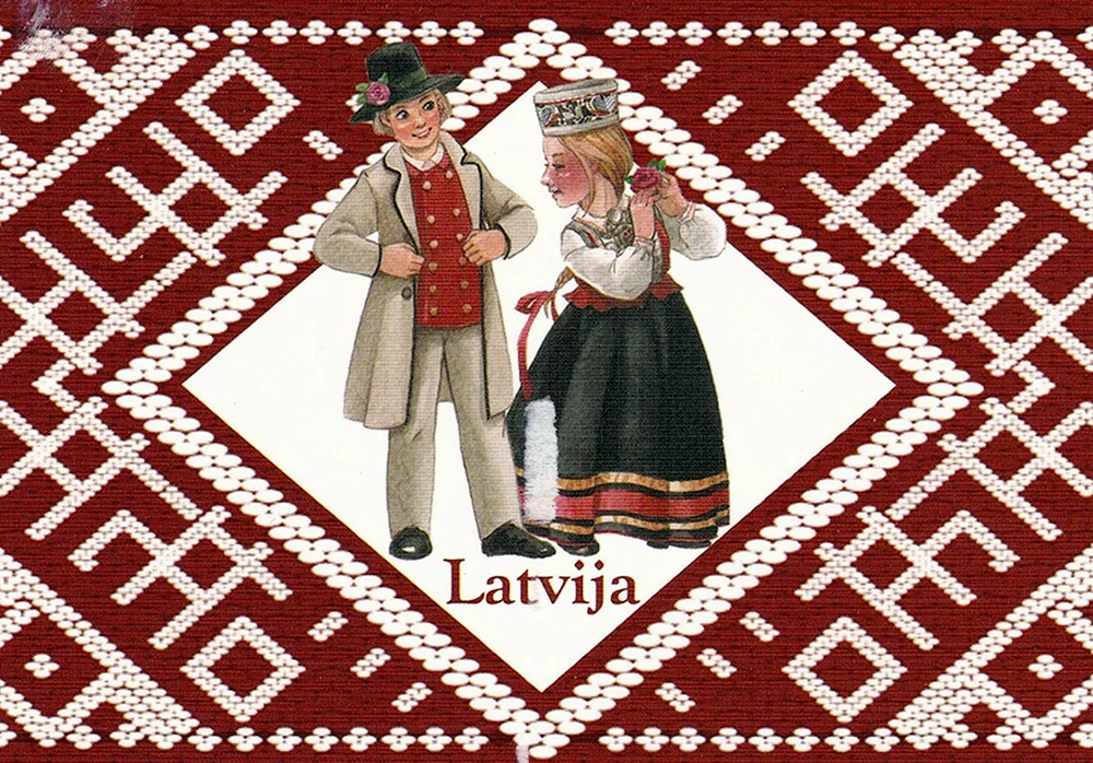 Латышские открытки