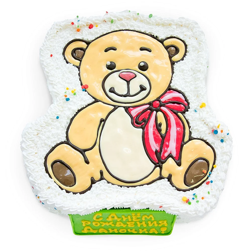 Медвежонок для торта для печати