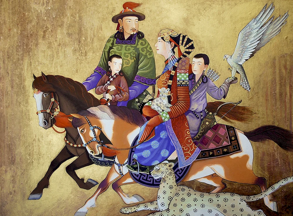 Монгол зураг монгольская Национальная живопись