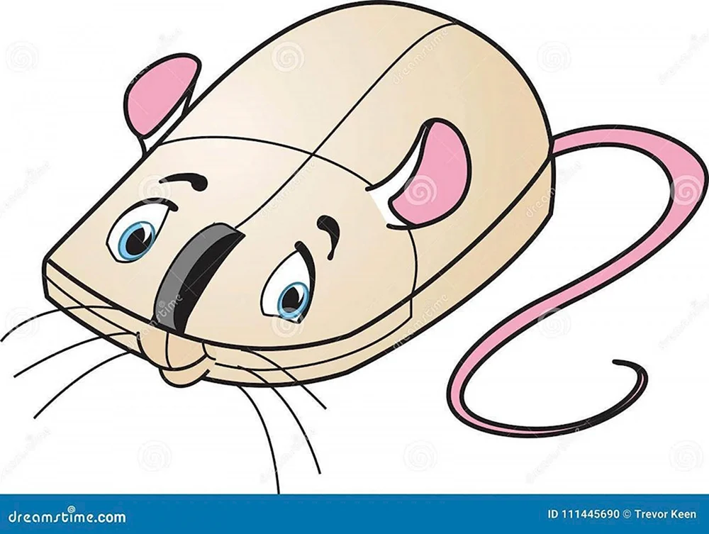 Мышь компьютерная мультяшная