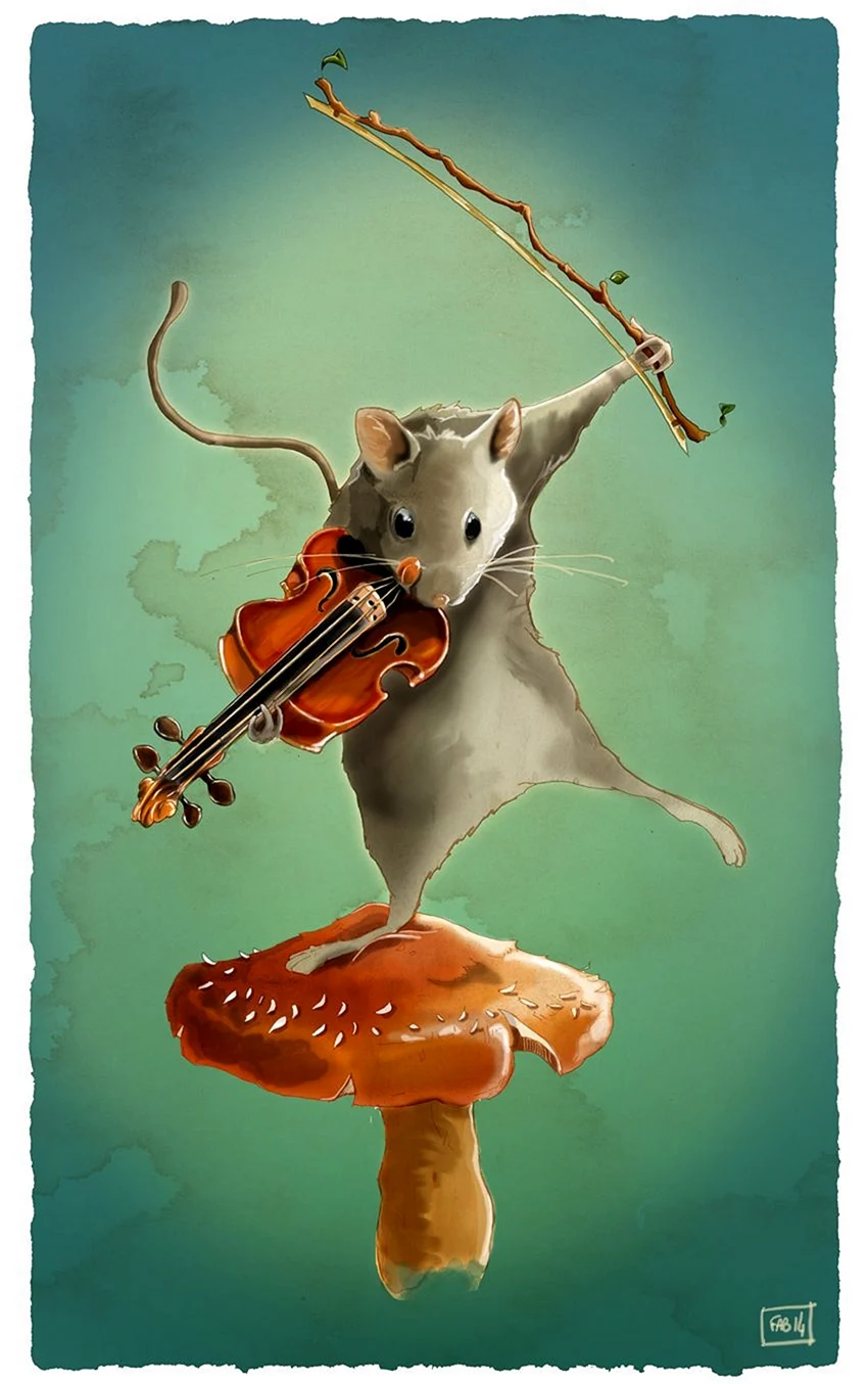 Мышь со скрипкой