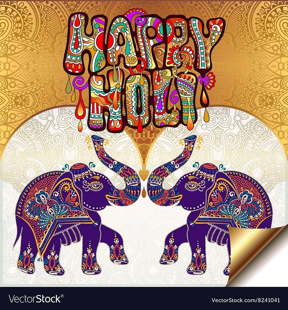 Новогоднее поздравление в индийском стиле