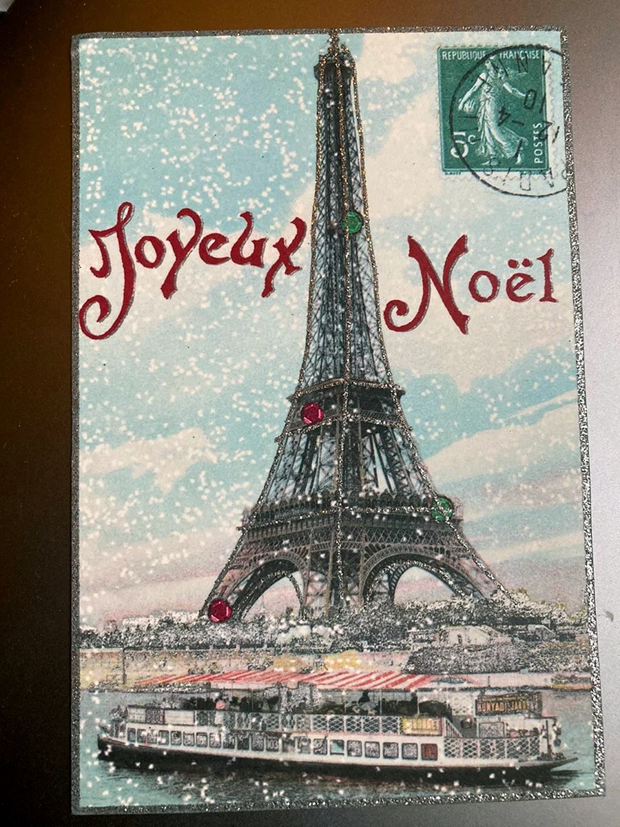 Новогодние открытки Франция