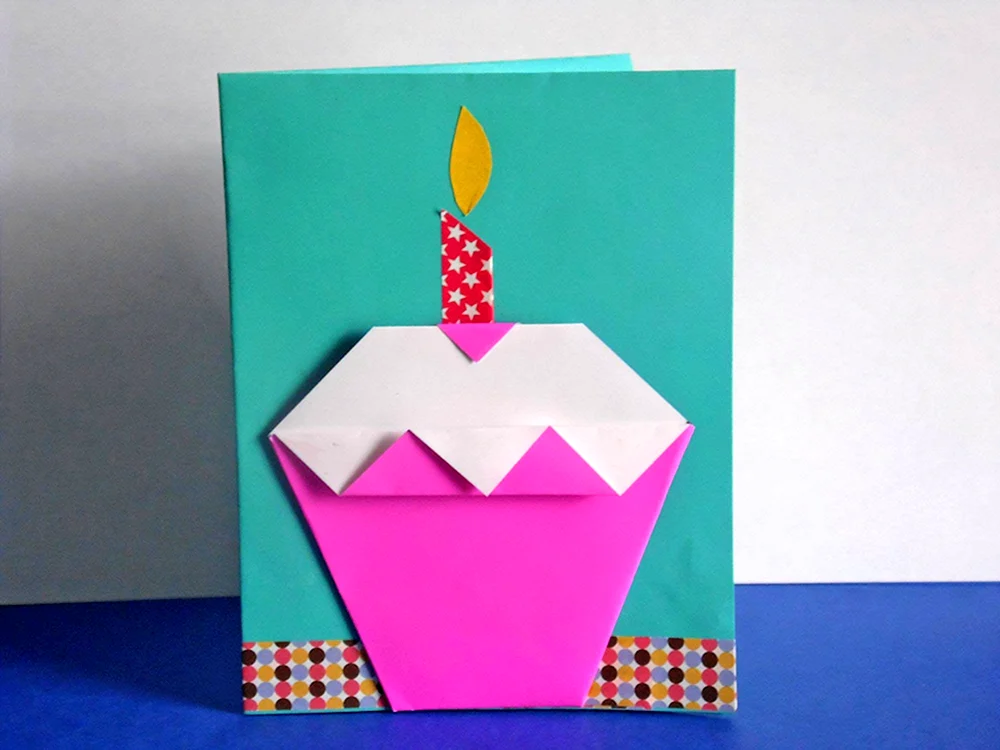 Как сделать открытку в технике оригами