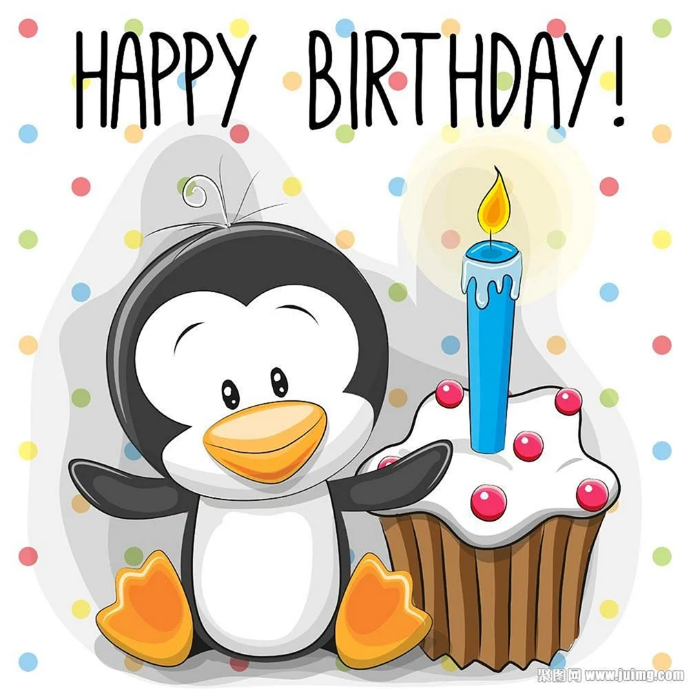 Пингвины)))) | Happy birthday penguin, Cards handmade, Birthday