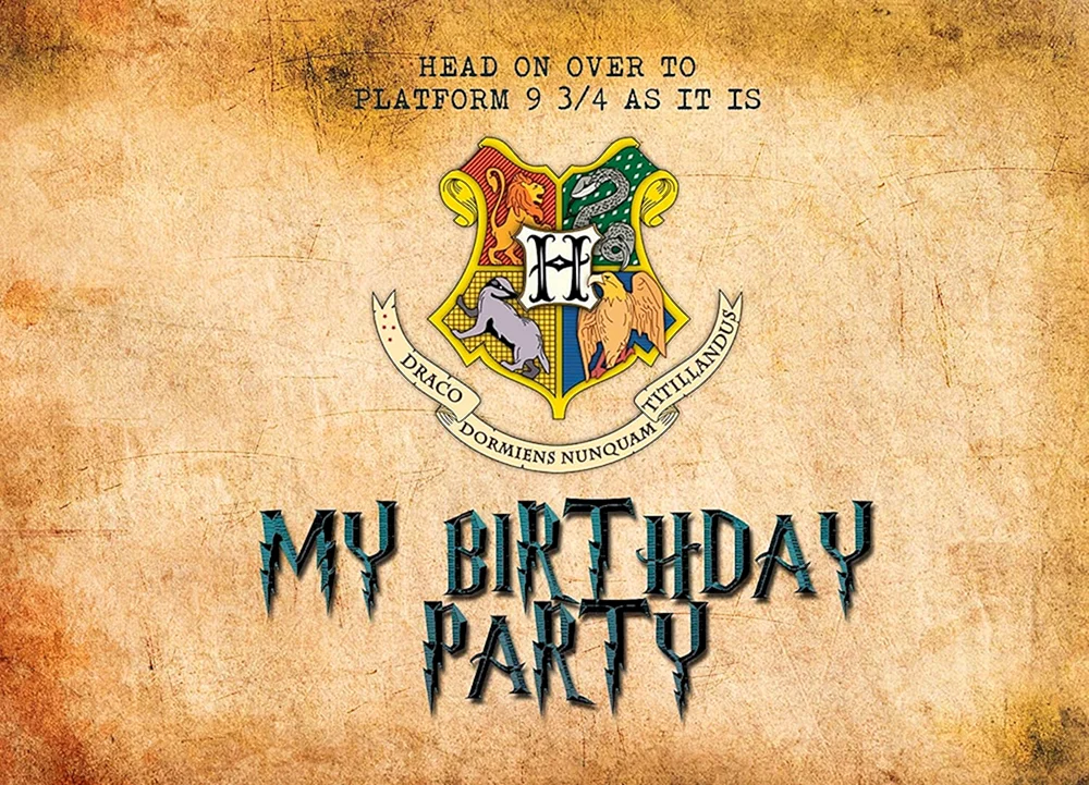 Открытка с днем рождения мужчине Гарри Поттер