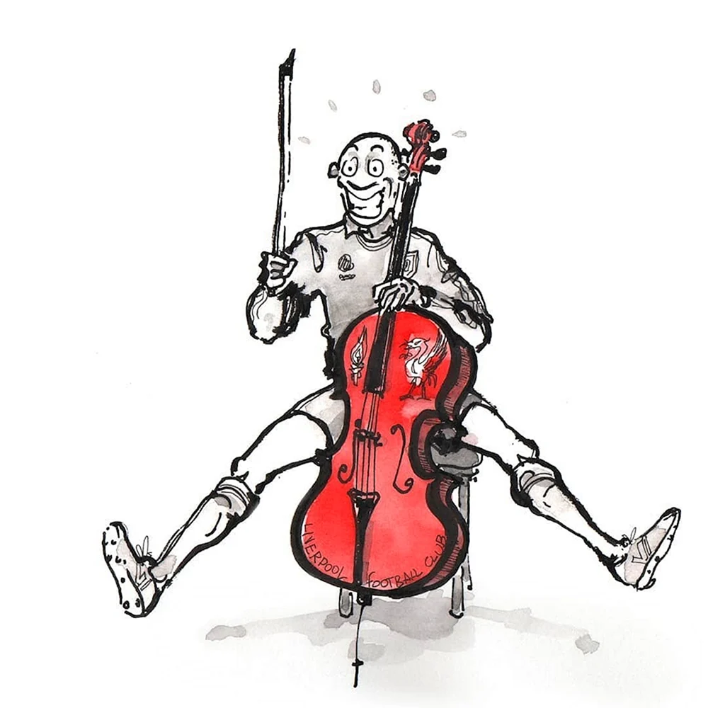 Открытка с виолончелью