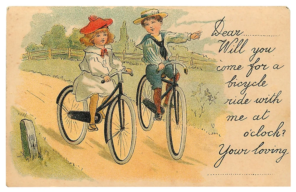 Открытка «велосипед»