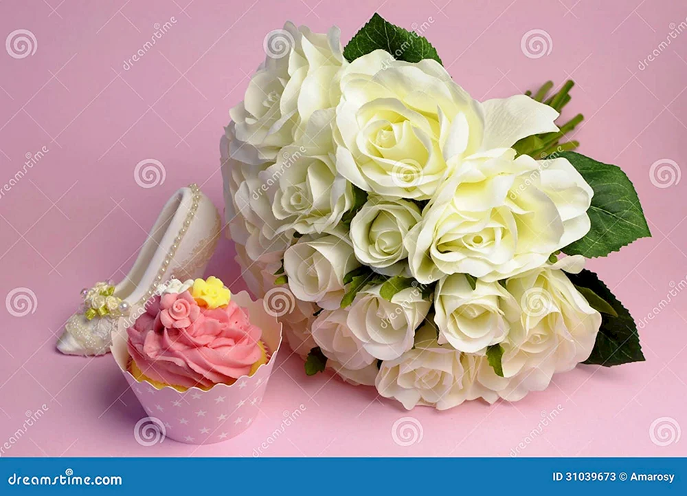 Открытки с днём рождения дочери с белыми розами
