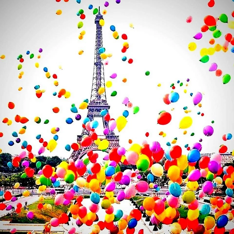 Париж воздушные шары