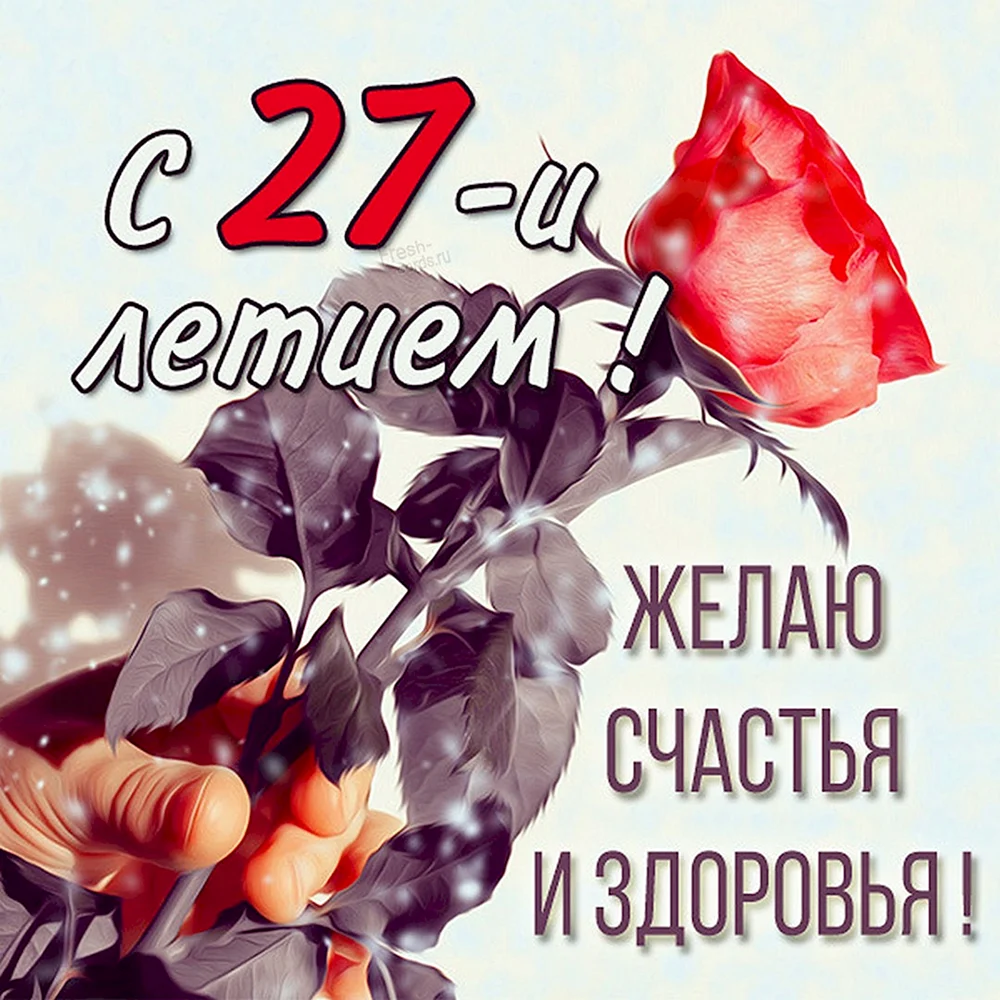 Поздравление 27 лет