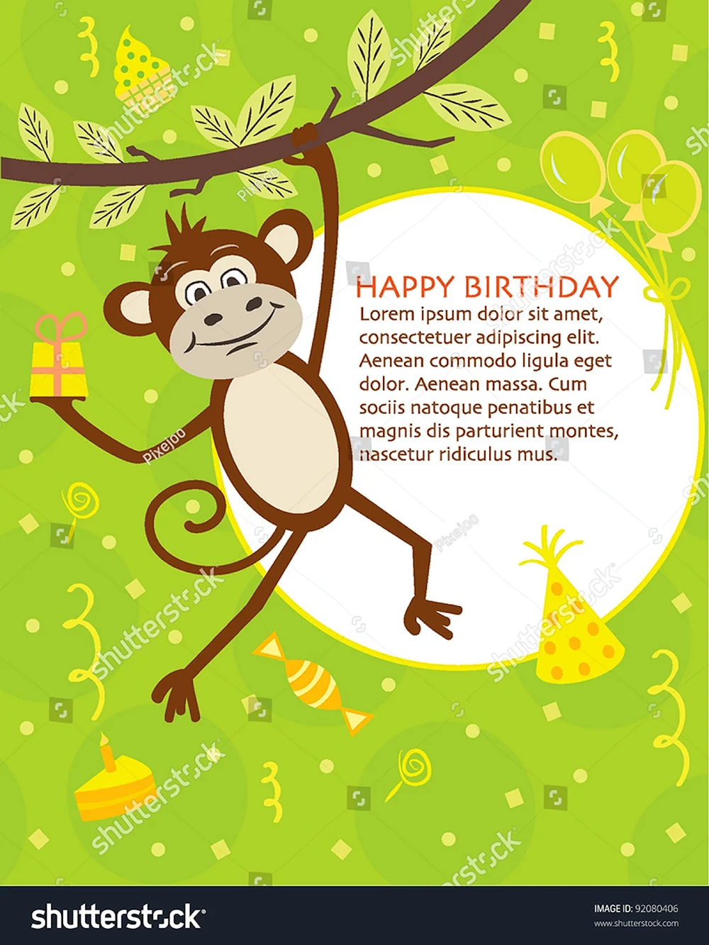 Поздравления с днём рождения обезьянка