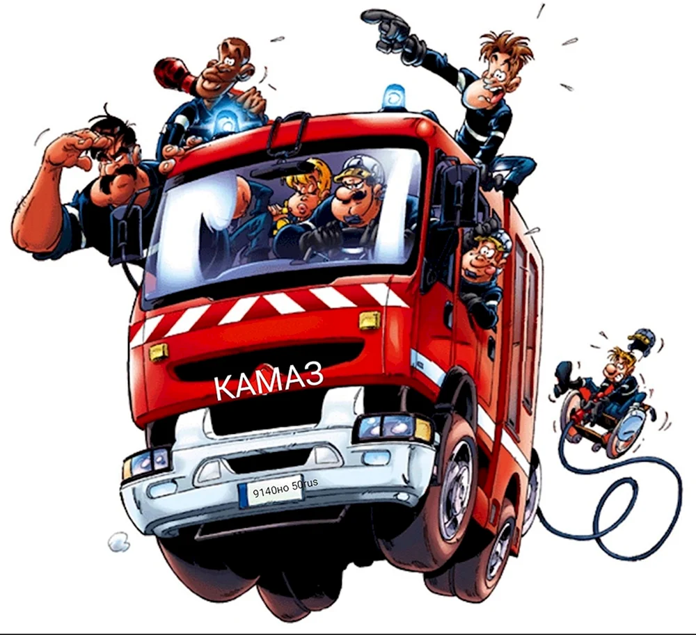 Пожарные карикатуры