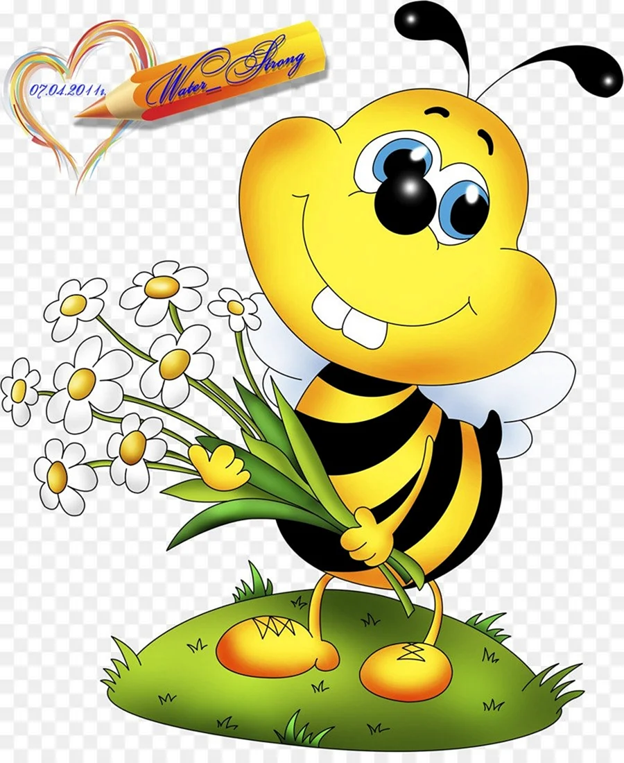 Пожелания с пчелками