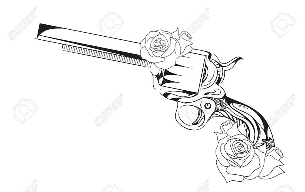 Револьвер и роза