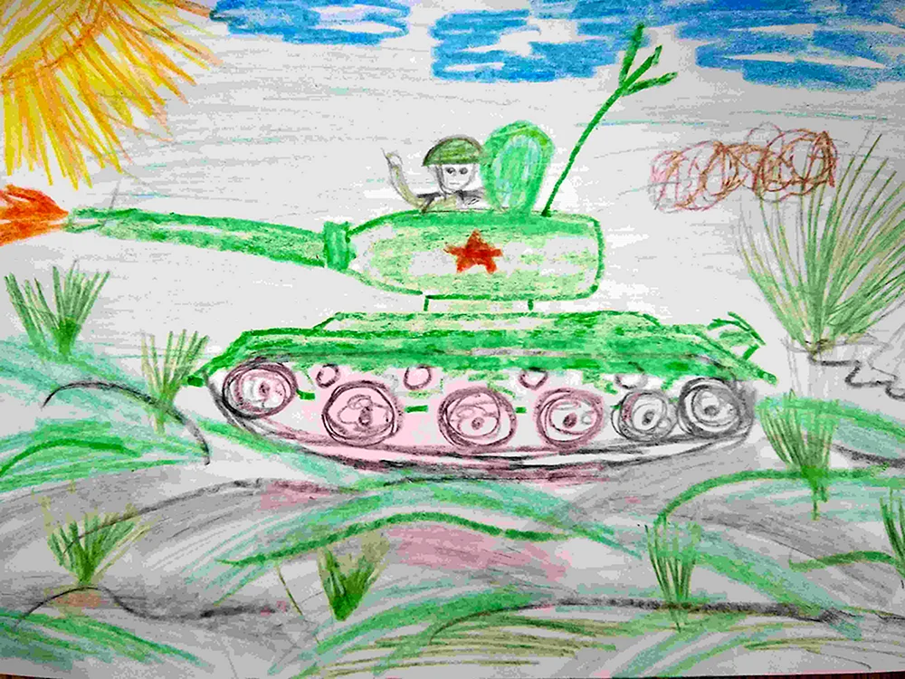Рисование с детьми 6лет праздника день Победы памятники