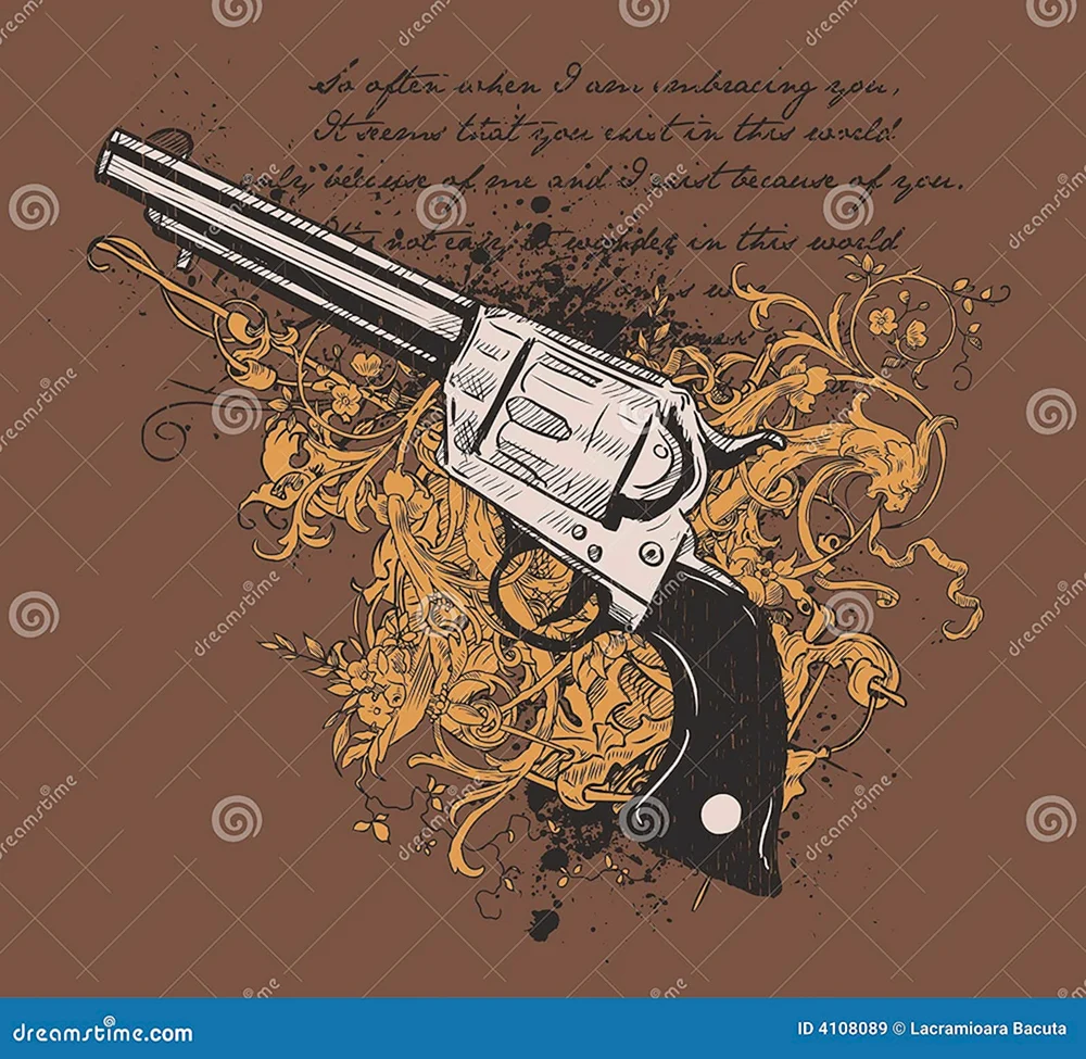 Рисунок пистолет пистолет