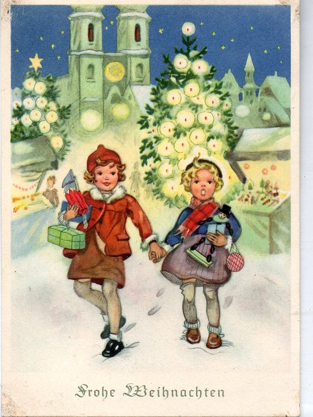 Рождественская открытка в Германии