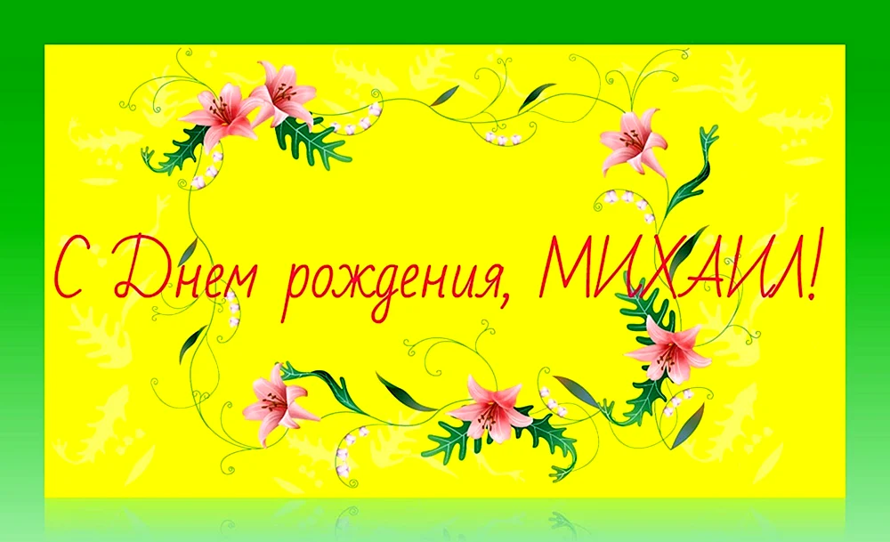 С днём рождения Михаил