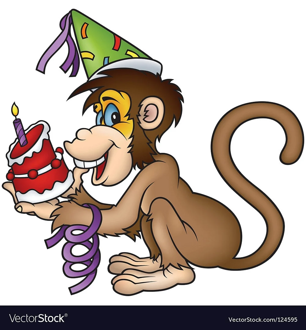 С днём рождения обезьянка