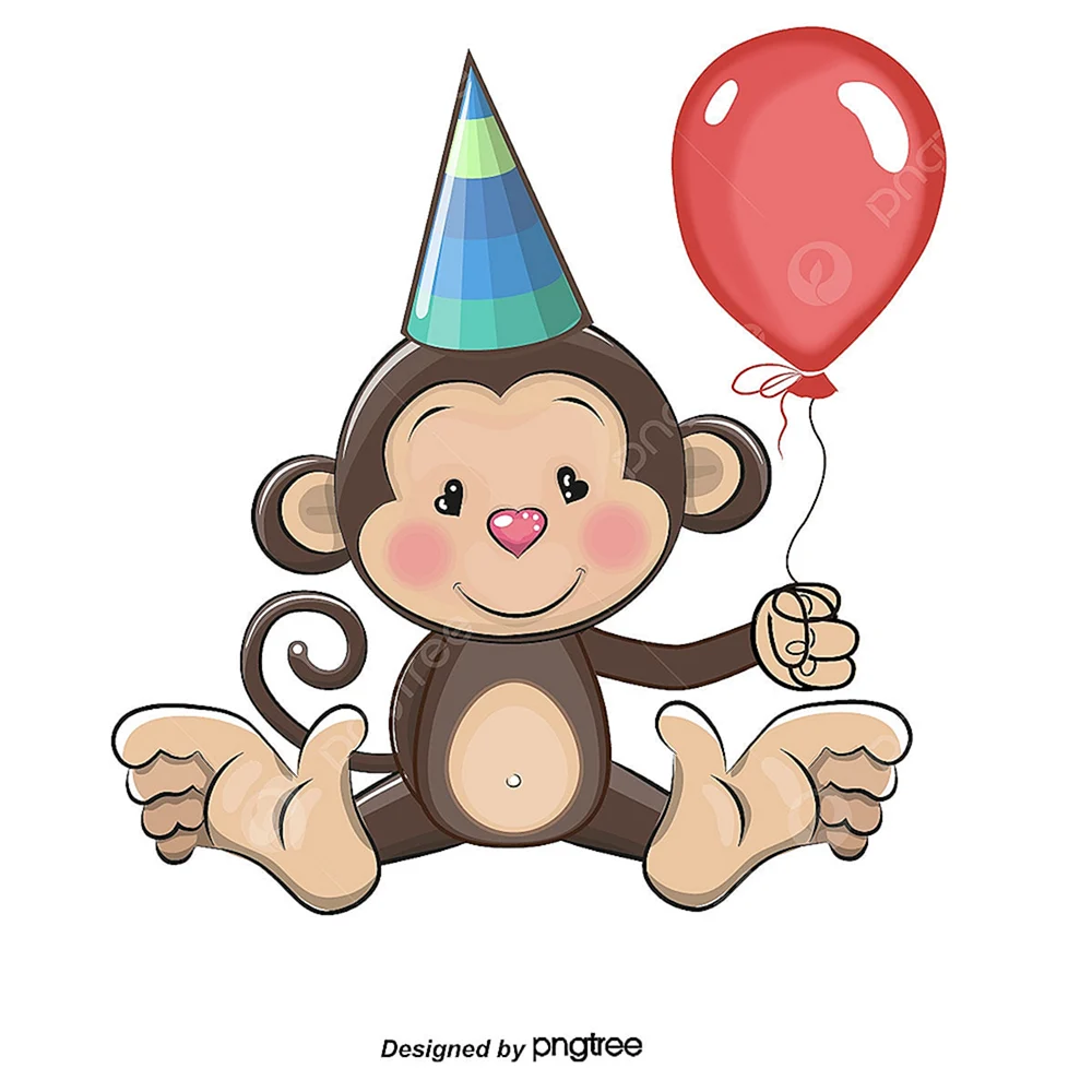 С днём рождения обезьянка